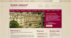 Desktop Screenshot of edengroup.cz