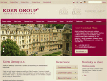 Tablet Screenshot of edengroup.cz